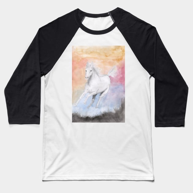 Unicorn no. 2 Baseball T-Shirt by lindaursin